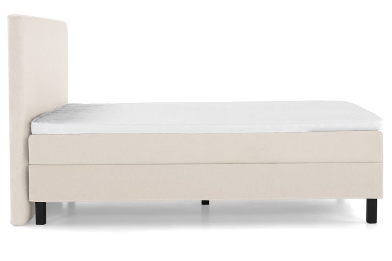 Lucky Komplett Sängpaket 120x200 Skum Slät Sänggavel - Beige - Möbler - Säng - Kontinentalsäng