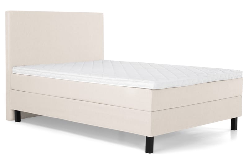 Lucky Komplett Sängpaket 120x200 Skum Slät Sänggavel - Beige - Möbler - Säng - Kontinentalsäng