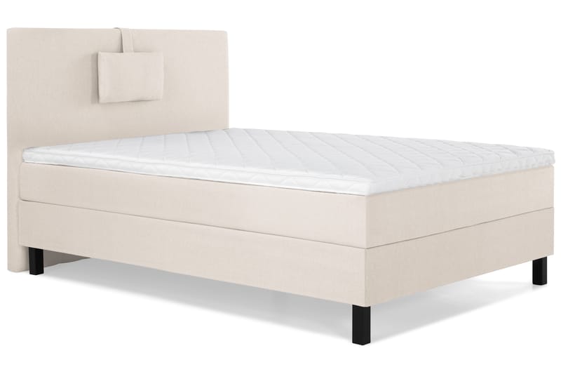 Lucky Komplett Sängpaket 120x200 Skum Slät Sänggavel  Nac - Nackkudde Liten Beige - Möbler - Säng - Kontinentalsäng