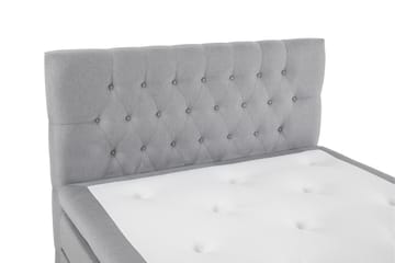 Lucky Komplett Sängpaket 140x200 Latex Diamant Sänggavel - Mellangrå - Möbler - Säng - Kontinentalsäng