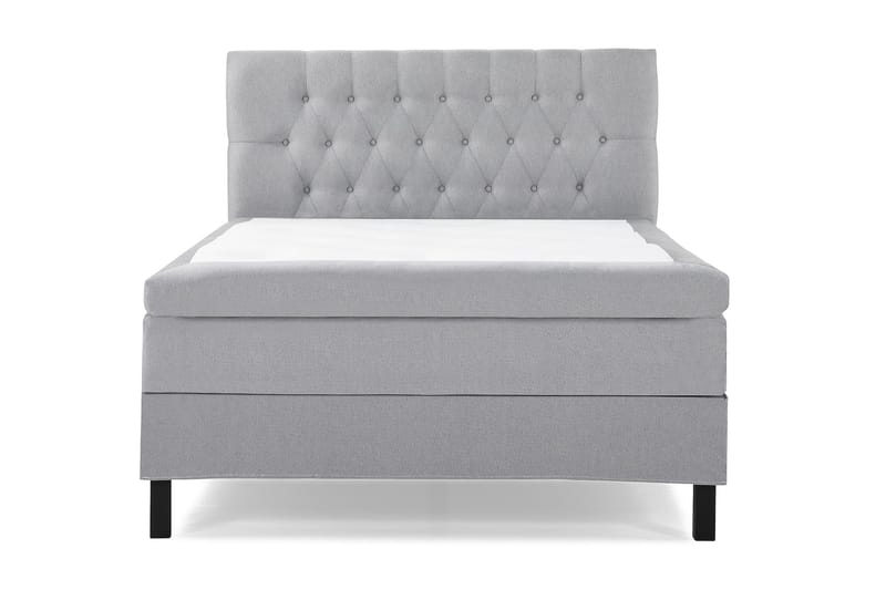 Lucky Komplett Sängpaket 140x200 Latex Diamant Sänggavel - Mellangrå - Möbler - Säng - Kontinentalsäng