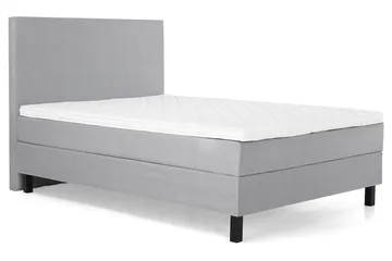 Lucky Komplett Sängpaket 140x200 Skum Slät Sänggavel - Mellangrå - Möbler - Säng - Kontinentalsäng
