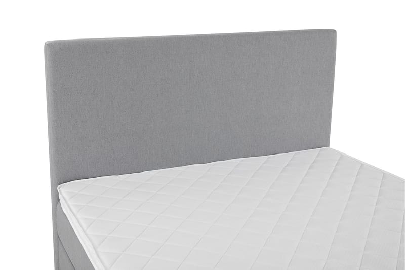 Lucky Komplett Sängpaket 140x200 Skum Slät Sänggavel - Mellangrå - Möbler - Säng - Kontinentalsäng