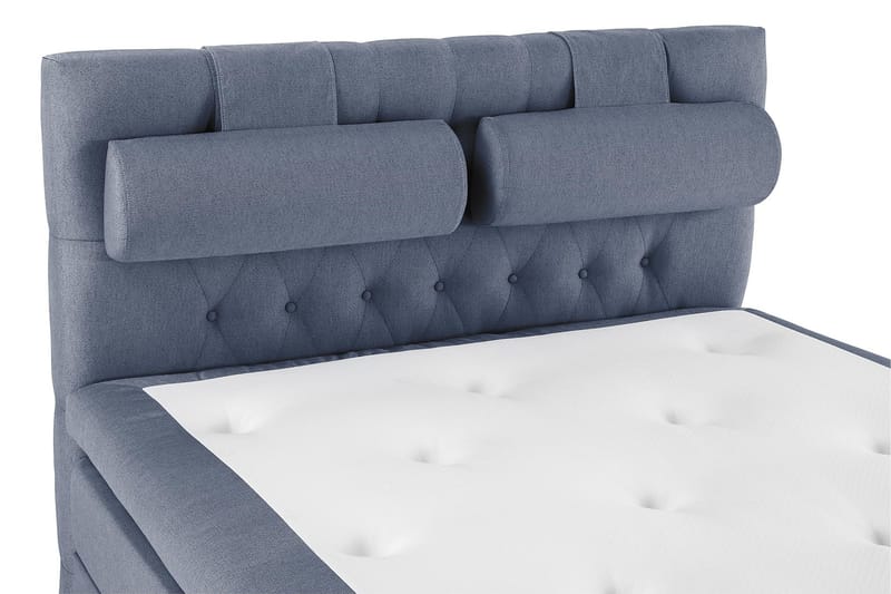 Lucky Komplett Sängpaket 140x200 Polyeter Diamant - Nackkudde Stor Mörkblå - Möbler - Säng - Kontinentalsäng
