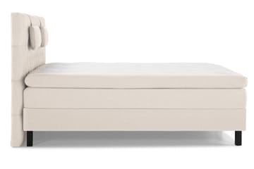Lucky Komplett Sängpaket 160x200 Latex Diamant Sänggavel - Nackkudde Liten Beige - Möbler - Säng - Kontinentalsäng