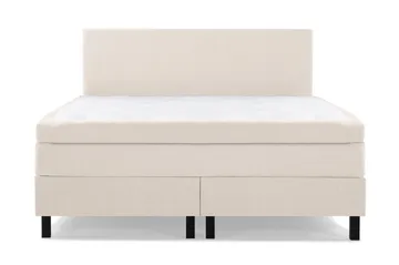 Lucky Komplett Sängpaket 160x200 Latex Slät Sänggavel - Beige - Möbler - Säng - Kontinentalsäng