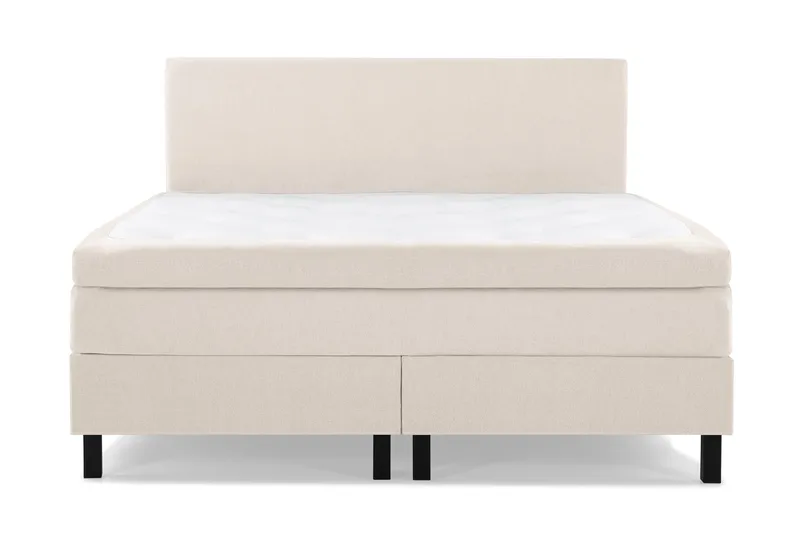 Lucky Komplett Sängpaket 160x200 Latex Slät Sänggavel - Beige - Möbler - Säng - Kontinentalsäng