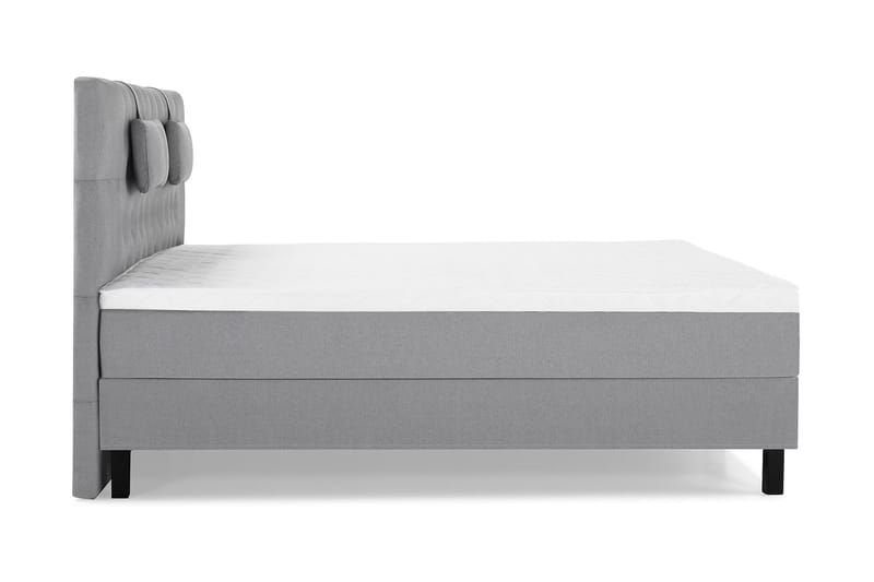 Lucky Komplett Sängpaket 160x200 Skum Diamant - Nackkudde Liten Mellangrå - Möbler - Säng - Kontinentalsäng