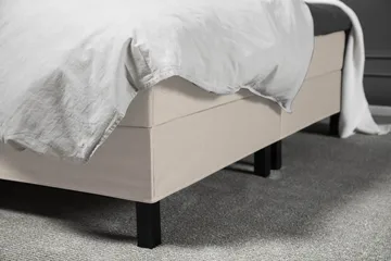 Lucky Komplett Sängpaket 160x200 Skum Diamant Sänggavel - Nackkudde Stor Beige - Möbler - Säng - Kontinentalsäng