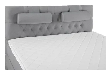 Lucky Komplett Sängpaket 160x200 Skum Diamant Sänggavel - Nackkudde Stor Mellangrå - Möbler - Säng - Kontinentalsäng