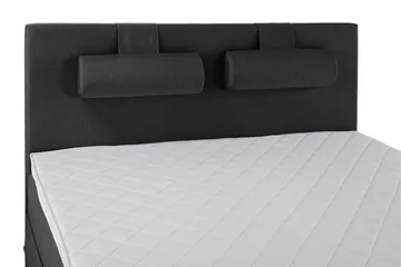 Lucky Komplett Sängpaket 160x200 Skum Slät - Nackkudde Stor Svart/Grå - Möbler - Säng - Kontinentalsäng