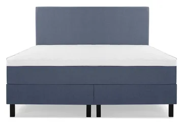 Lucky Komplett Sängpaket 160x200 Skum Slät Sänggavel - Mörkblå - Möbler - Säng - Kontinentalsäng
