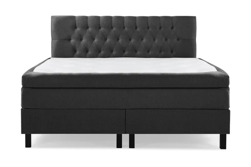 Lucky Komplett Sängpaket 160x200 Polyeter Diamant - Svart/Grå - Möbler - Säng - Kontinentalsäng