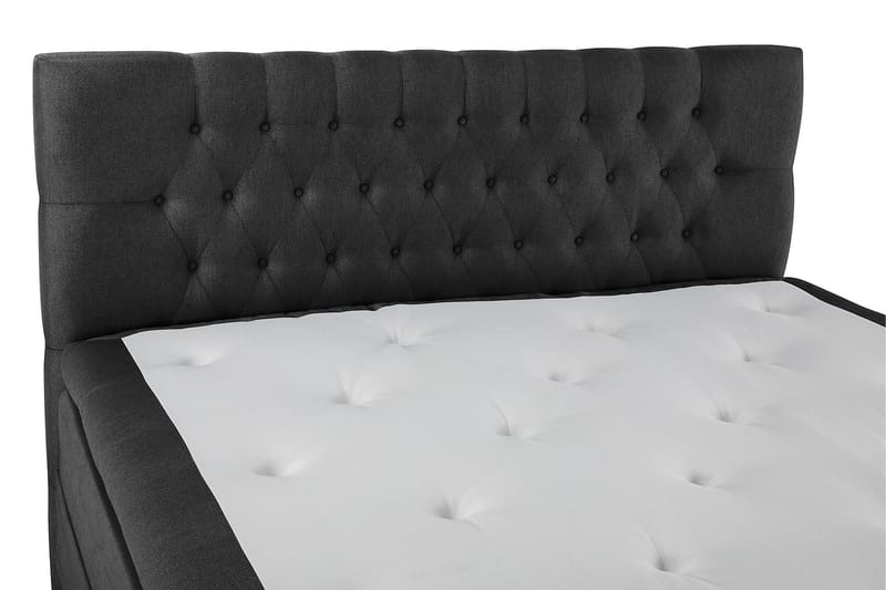 Lucky Komplett Sängpaket 160x200 Polyeter Diamant - Svart/Grå - Möbler - Säng - Kontinentalsäng