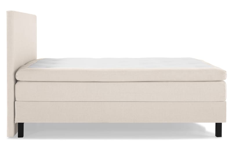 Lucky Komplett Sängpaket 160x200 Polyeter Slät Sänggavel - Beige - Möbler - Säng - Kontinentalsäng