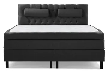 Lucky Komplett Sängpaket 160x200 Polyeter Diamant - Nackkudde Stor Svart/Grå - Möbler - Säng - Kontinentalsäng