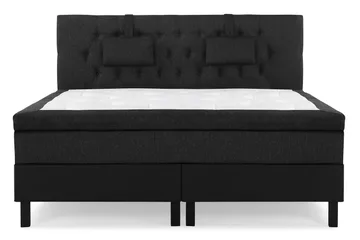 Lucky Diamant Sänggavel 180 cm - Svart/Grå/PU