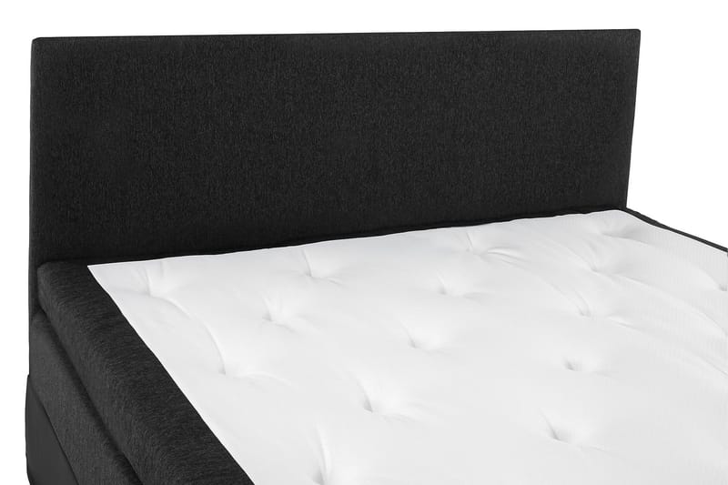 Lucky Komplett Sängpaket 180x200 Latex Slät - Svart/Grå/PU - Möbler - Säng - Kontinentalsäng