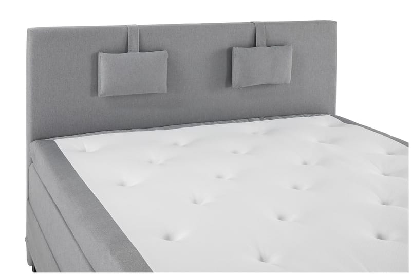 Lucky Komplett Sängpaket 180x200 Memory Slät - Nackkudde Liten Mellangrå - Möbler - Säng - Kontinentalsäng