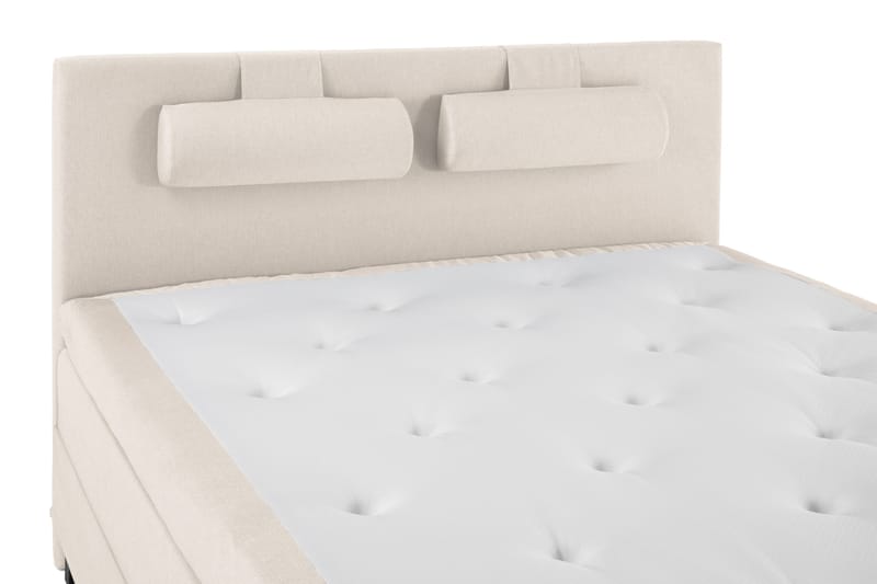Lucky Komplett Sängpaket 180x200 Memory Slät Sänggavel - Nackkudde Stor Beige - Möbler - Säng - Kontinentalsäng