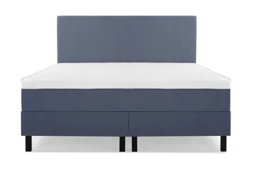 Lucky Komplett Sängpaket 180x200 Skum Slät Sänggavel - Mörkblå - Möbler - Säng - Kontinentalsäng
