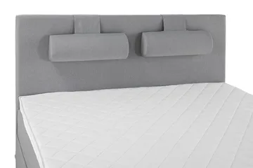 Lucky Komplett Sängpaket 180x200 Skum Slät Sänggavel - Nackkudde Stor Mellangrå - Möbler - Säng - Kontinentalsäng