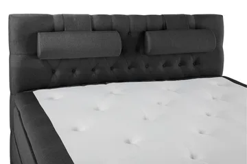 Lucky Komplett Sängpaket 180x200 Polyeter Diamant - Nackkudde Stor Svart/Grå - Möbler - Säng - Kontinentalsäng