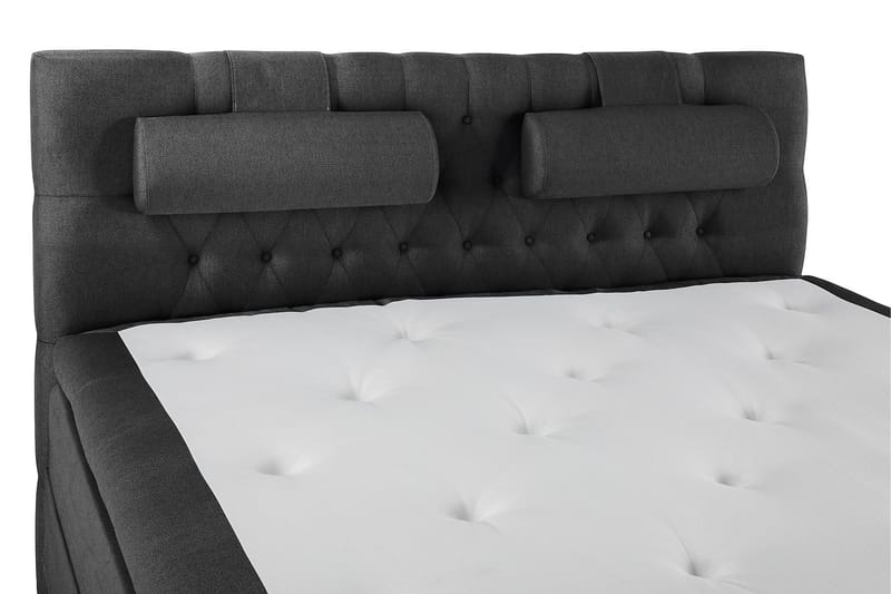 Lucky Komplett Sängpaket 180x200 Polyeter Diamant - Nackkudde Stor Svart/Grå - Möbler - Säng - Kontinentalsäng