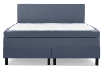Lucky Komplett Sängpaket 180x200 Polyeter Slät Sänggavel - Mörkblå - Möbler - Säng - Kontinentalsäng