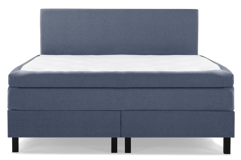 Lucky Komplett Sängpaket 180x200 Polyeter Slät Sänggavel - Mörkblå - Möbler - Säng - Kontinentalsäng