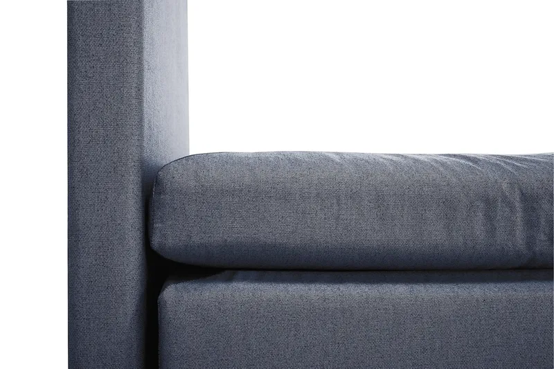 Lucky Komplett Sängpaket 180x200 Polyeter Slät Sänggavel - Mörkblå - Möbler - Säng - Kontinentalsäng