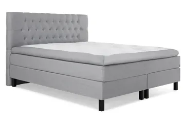 Lucky Komplett Sängpaket 180x200 Polyeter Diamant Sänggavel - Grå - Möbler - Säng - Kontinentalsäng