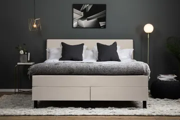 Lucky Kontinentalsäng 160x200Latexmadrass - Beige - Möbler - Säng - Kontinentalsäng