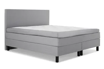 Lucky Kontinentalsäng 160x200Polyeter - Ljusgrå - M öbler - Säng - Kontinentalsäng