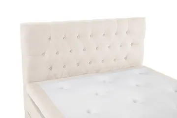 Lucky Sängpaket 140x200 Polyeter Diamant Sänggavel - Beige - Möbler - Säng - Kontinentalsäng