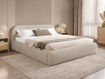 Lunna Sängram med förvaring 140x200 cm - beige - Möbler - Säng - Säng med förvaring