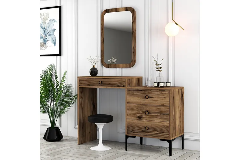 Ameias Möbelset För Sovrum Brun - Hanah Home - Möbler - Säng - Möbelset för sovrum