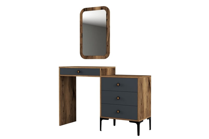 Ameias Möbelset För Sovrum Brun/Antracit, Hanah Home