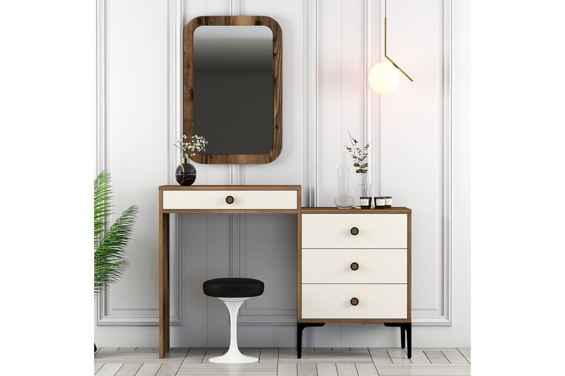 Möbelset Ameias För Sovrum Brun/Beige - Hanah Home - Möbler - Säng - Möbelset för sovrum