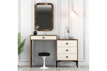 Ameias Möbelset För Sovrum Brun/Beige - Hanah Home - Möbler - Säng - Möbelset för sovrum