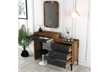 Ameias Möbelset För Sovrum Brun/Svart - Hanah Home - Möbler - Säng - Möbelset för sovrum