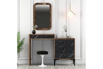 Ameias Möbelset För Sovrum Brun/Svart - Hanah Home - Möbler - Säng - Möbelset för sovrum