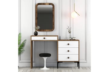 Möbelset Ameias För Sovrum Brun/Vit - Hanah Home - Möbler - Säng - Möbelset för sovrum