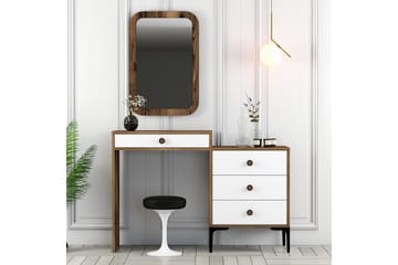 Ameias Möbelset För Sovrum Brun/Vit - Hanah Home - Möbler - Säng - Möbelset för sovrum