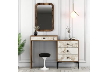 Ameias Möbelset För Sovrum Brun/Vit - Hanah Home - Möbler - Säng - Möbelset för sovrum