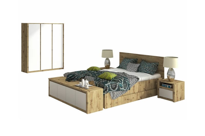 Möbelset För Sovrum Mornville - Vit - Möbelset för sovrum