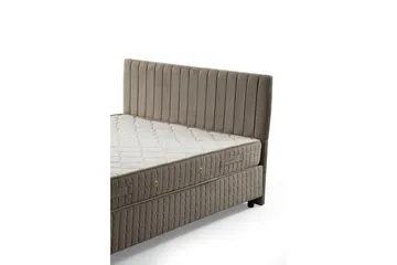 Madrass, Botten & Sänggavel för Enkel Säng Sudamal Set Brun - 120 x 114 x 200 cm - Möbler - Säng - Ramsäng