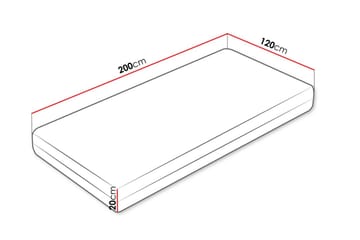 Afvan Resårmadrass 120x200 cm - Vit - Möbler - Säng - Madrass - Resårmadrass & resårbotten
