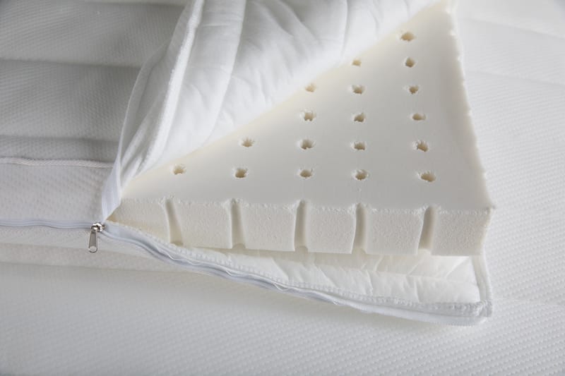 Bäddmadrass 8cm 160x200 Högelastiskt Skum 53 kg/m³ - Vit - Möbler - Säng - Madrass - Bäddmadrass