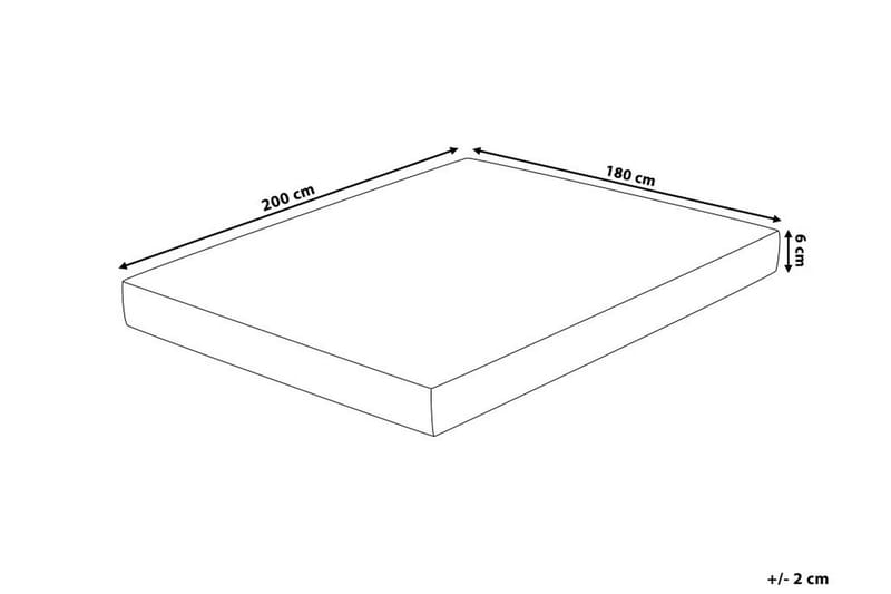 Bäddmadrass Comfy 180|200 cm - Vit - Bäddmadrass